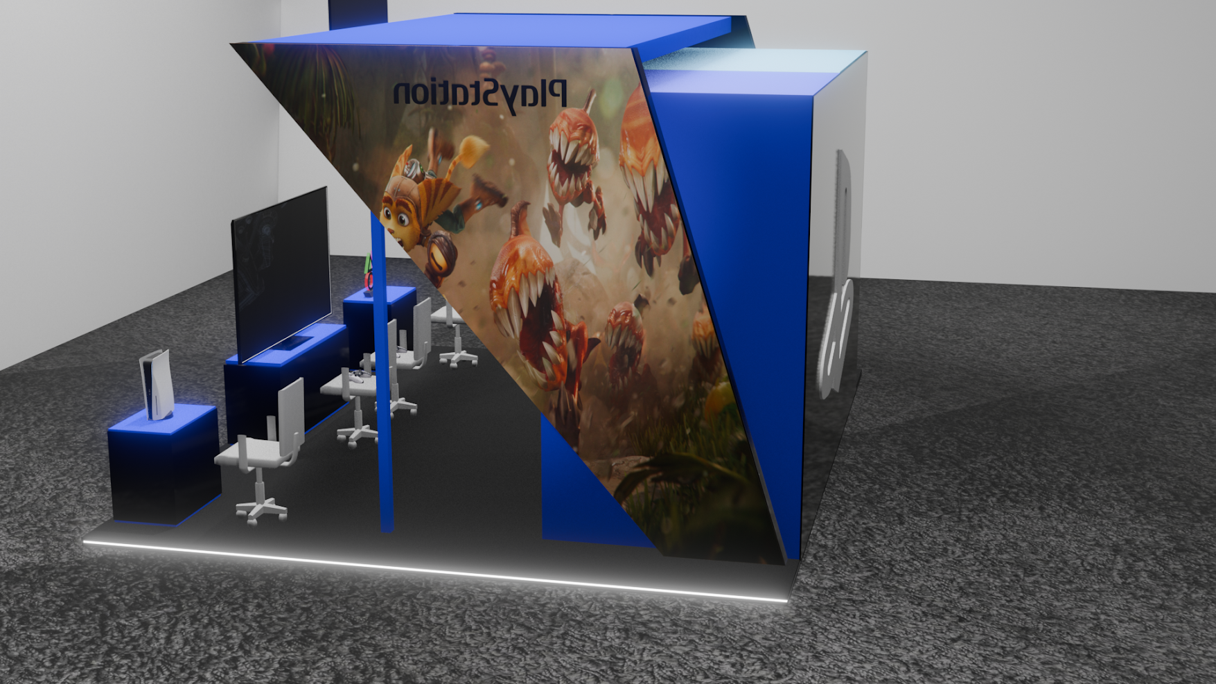 5.-Render Stand Playstation.- Serrano Mata Javier