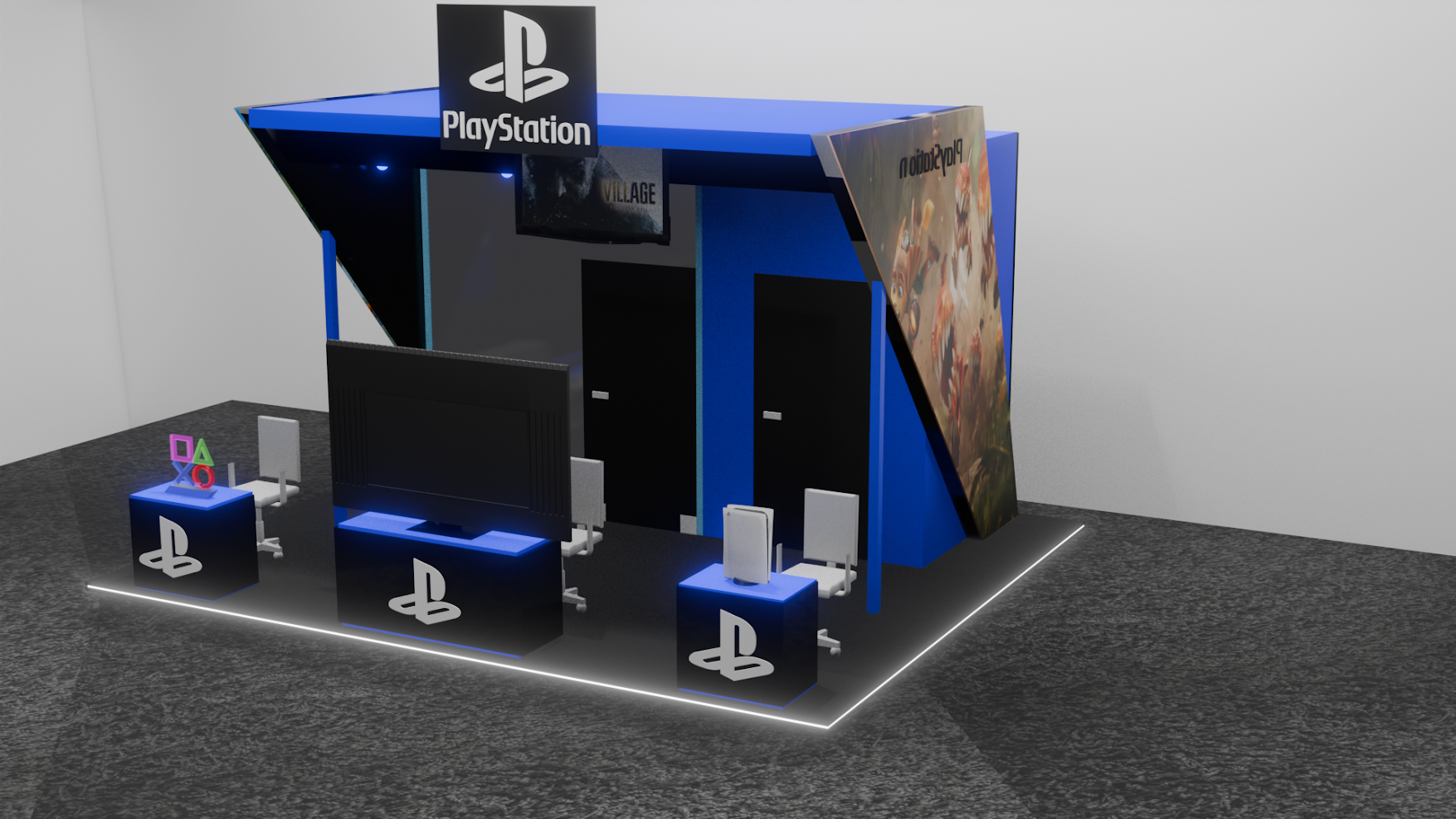 7.-Render Stand Playstation.- Serrano Mata Javier